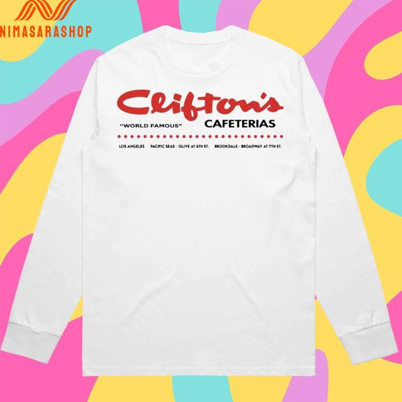 Clifton’s Cafeterias World Famous Los Angeles Pacific Seas Olive At 6th St Brookdale-broadway At 7th St Shirts