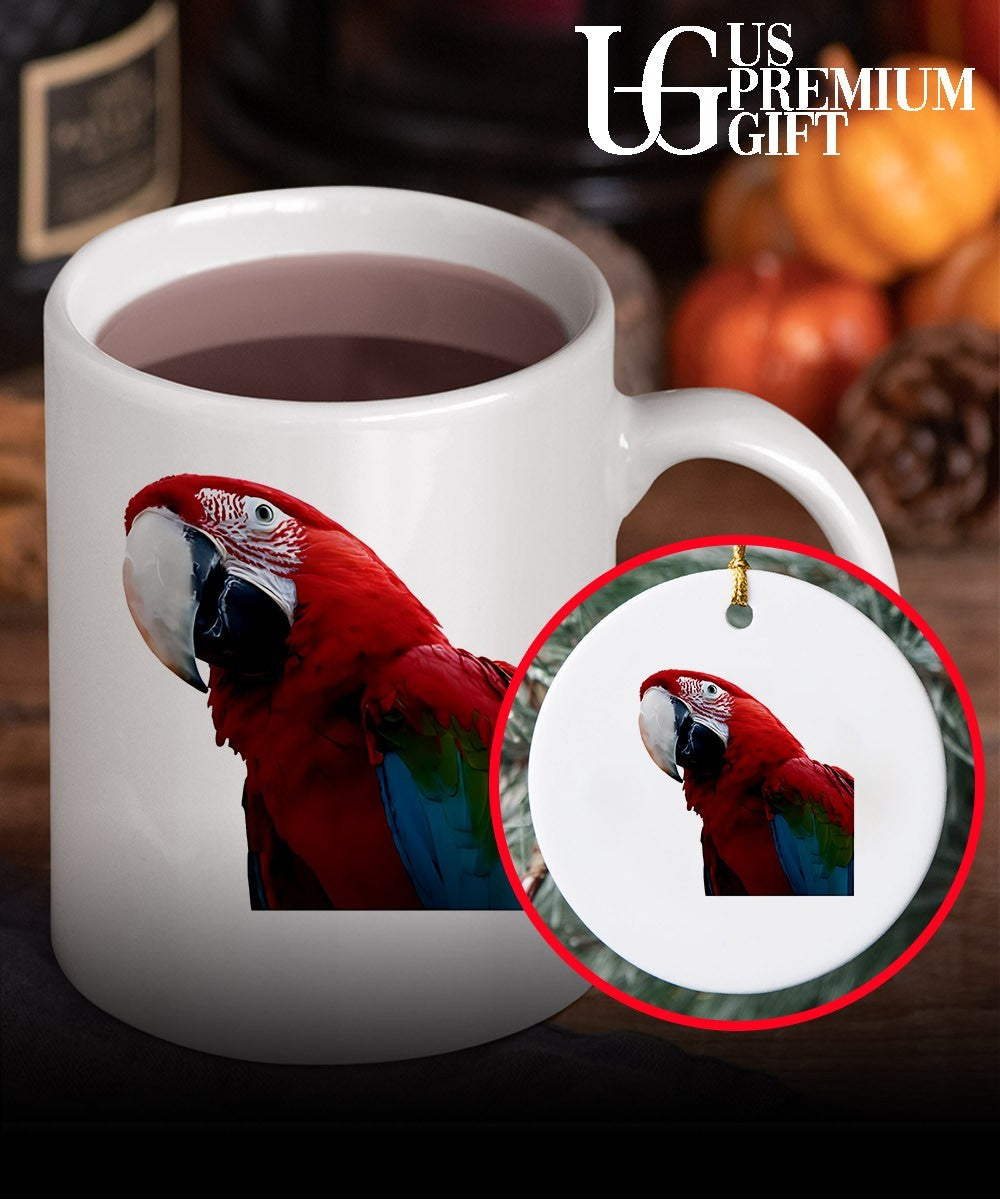 Closeup Of A Green Winged Macaw Parrot shirt