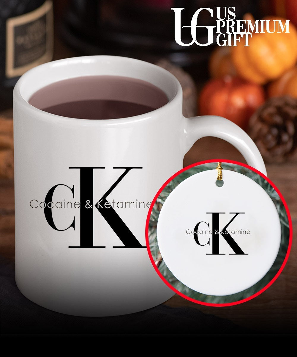 Cocaine And Ketamine CK parody shirt