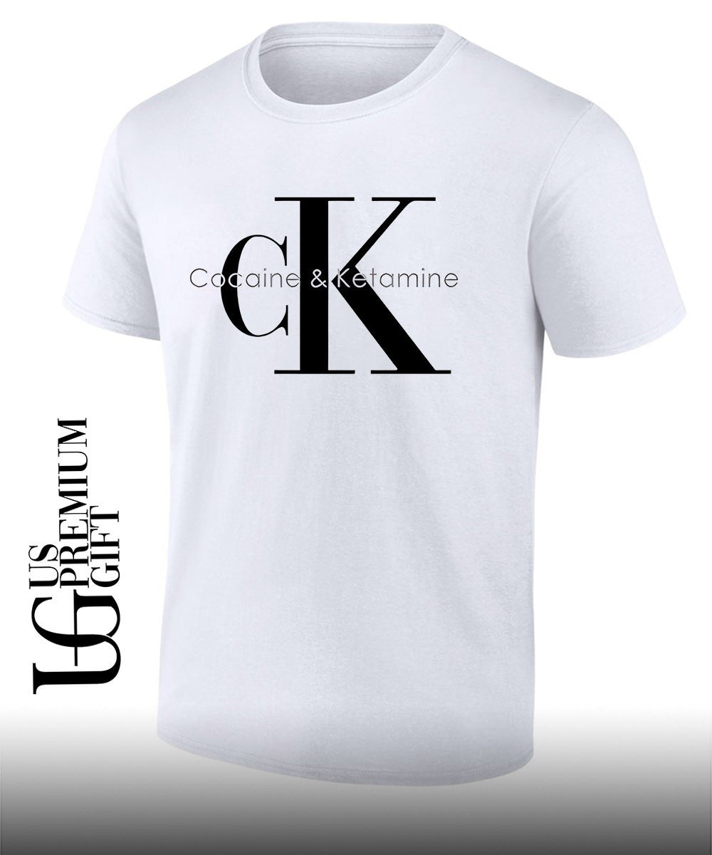 Cocaine And Ketamine CK parody shirt