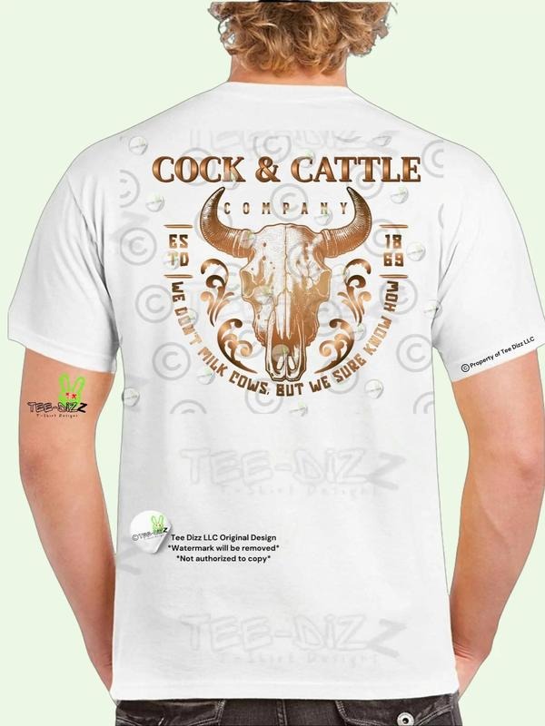 Cock & Cattle Company- Men's funny T-shirt Hoodie, Sweatshirt | UrbanDripWear.com