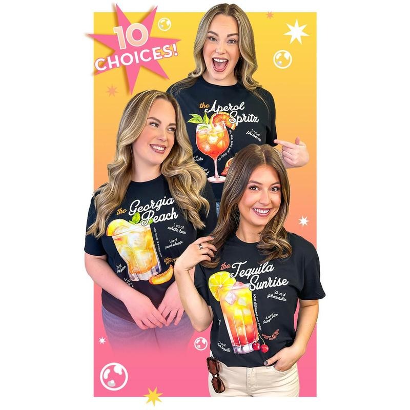 Cocktail Recipe Graphic T-Shirt Hoodie, Sweatshirt | UrbanDripWear.com