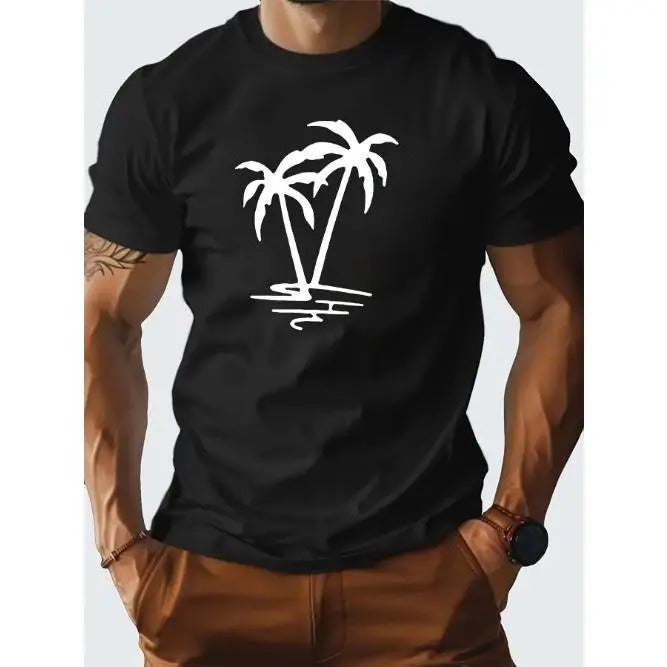 Coconut Tree Pure Cotton Men's Tshirt Comfort Fit  Made in USA Hoodie, Sweatshirt | UrbanDripWear.com