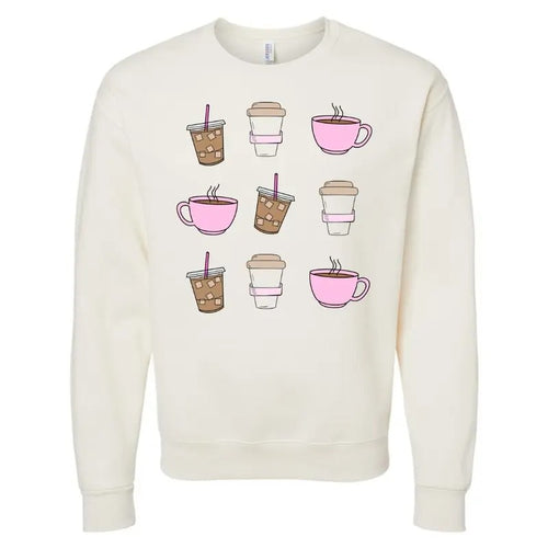 'Coffee Girlie' Crewneck Sweatshirt T-Shirts, Hoodie | UrbanDripWear.com