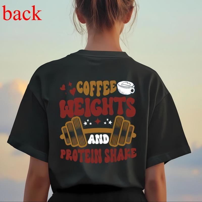 Coffee Weight Protein Shirt, Coffee Lovers Tee, pump cover tshirt, Lifting Shirt, Muscle mommy, gift for him, gym gifts...