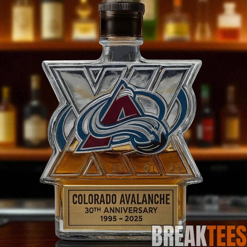 Colorado Avalanche 30th Anniversary Limited Edition Whiskey Bottle