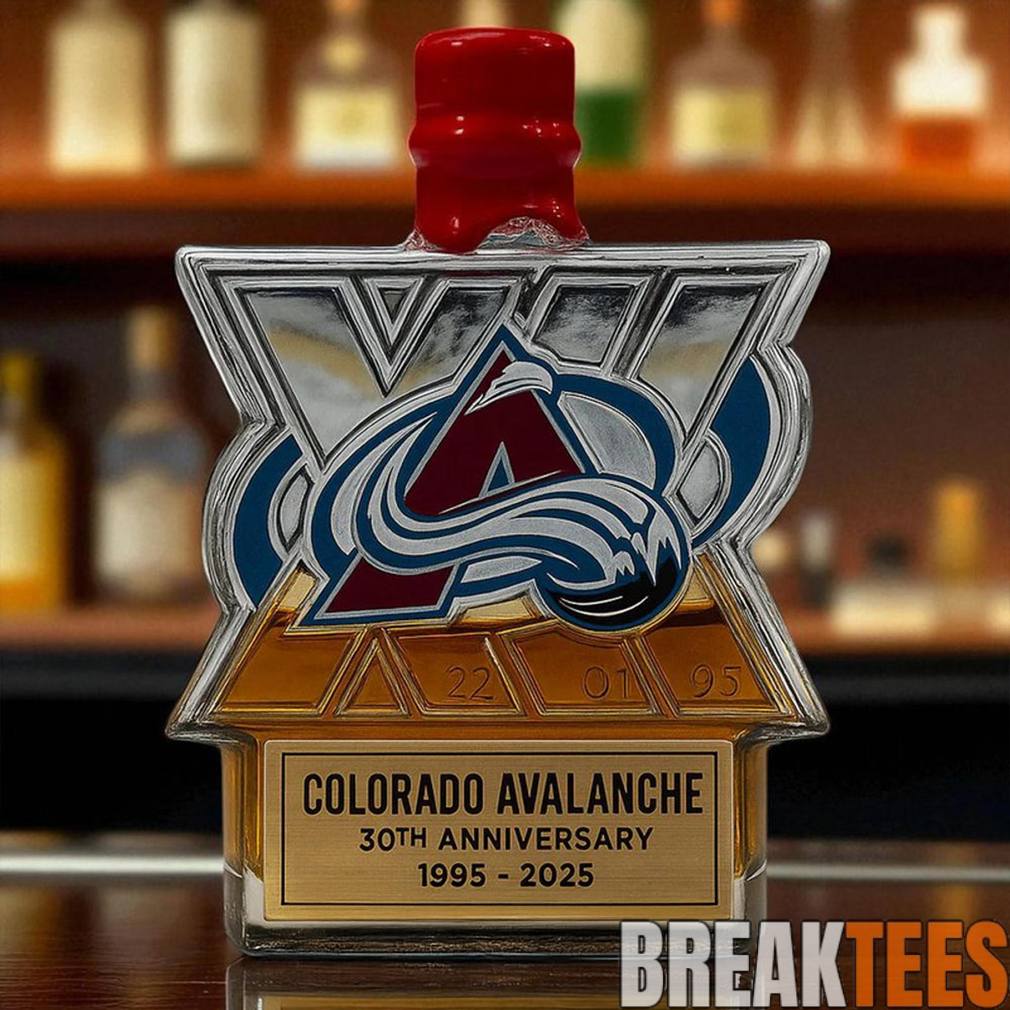 Colorado Avalanche 30th Anniversary Limited Edition Whiskey Bottle
