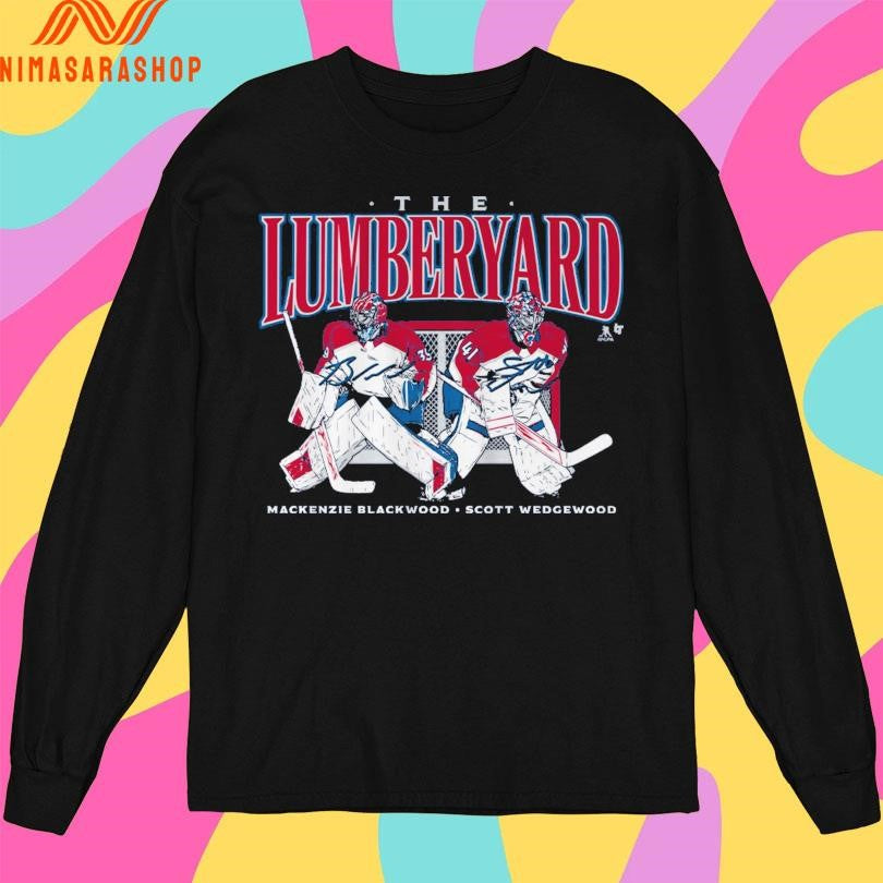 Colorado Avalanche Scott Wedgewood And Mackenzie Blackwood The Lumberyard Shirts