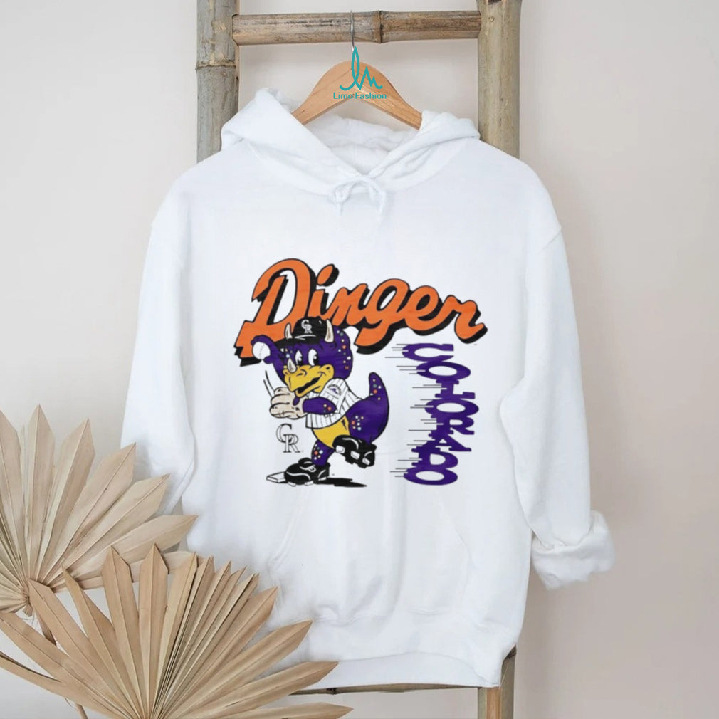 Colorado Rockies Dinger Mascot Vintage Baseball T Shirt
