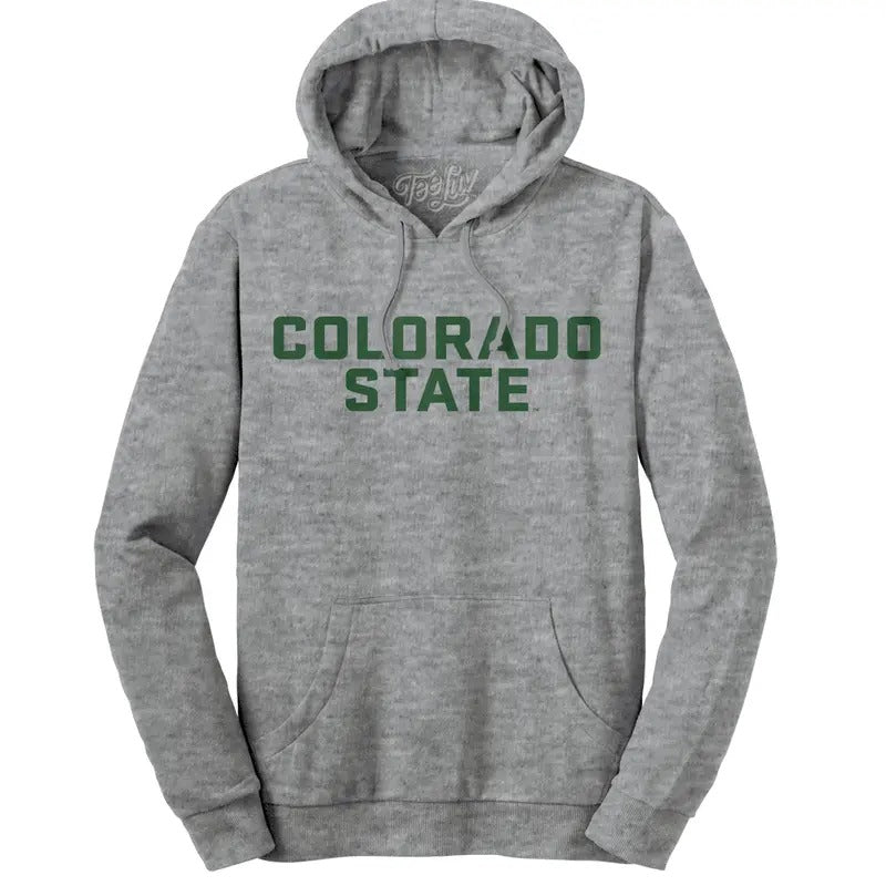 Colorado State University Hooded Sweatshirt - Gray T-Shirts, Hoodie | UrbanDripWear.com