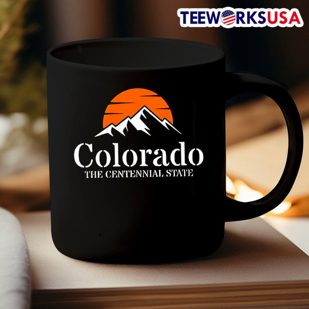 Colorado The Centennial State Mountain Sunset Shirt