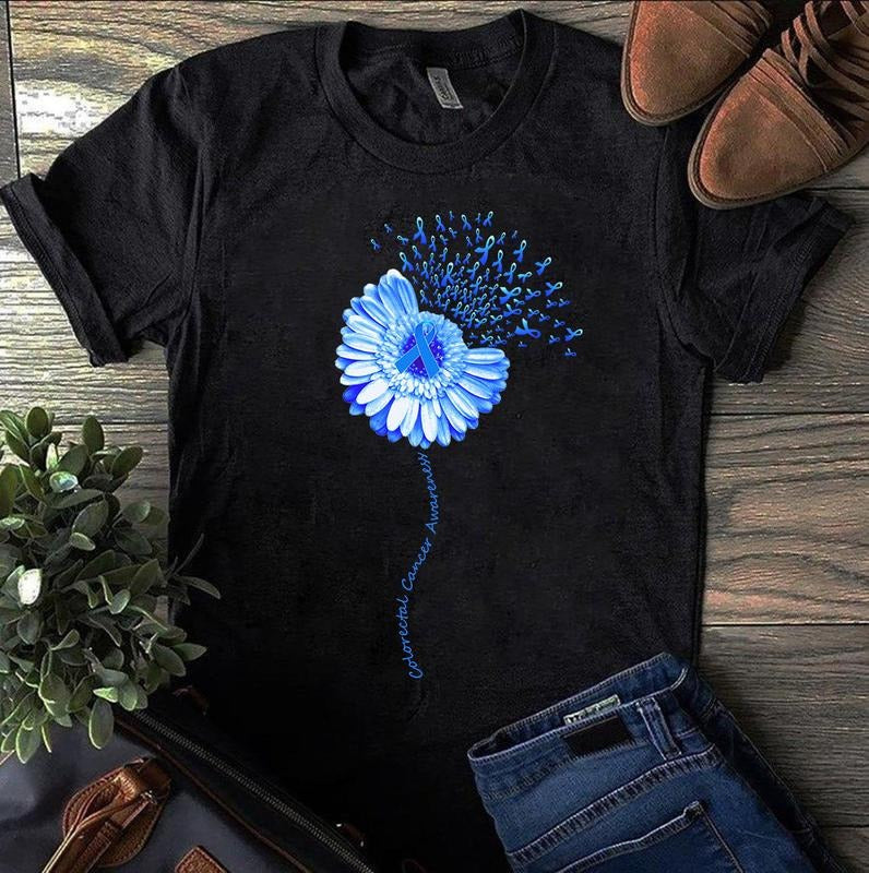 Colorectal Cancer Awareness T-shirt Colon Cancer Awareness Month March We Wear Bluesupport Shirts Survivor T-shirt Gifts...
