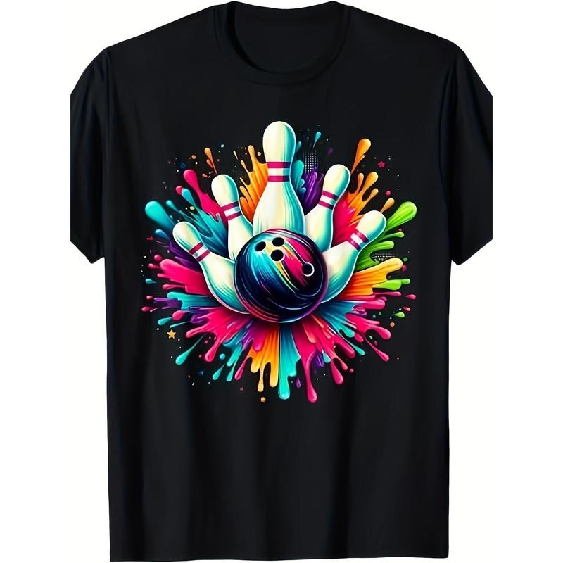 Colorful Bowling Game Day Bowling Cute Colorsplash Ball T-Shirt made in usa Hoodie, Sweatshirt | UrbanDripWear.com