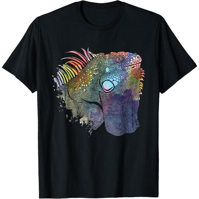 Colorful Iguana - Reptile Lover Herpetology Herpetologist T-Shirt made in usa Hoodie, Sweatshirt | UrbanDripWear.com