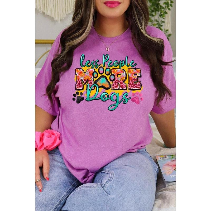 Colorful Less People More Dogs Softstyle Adult T-Shirt Hoodie, Sweatshirt | UrbanDripWear.com