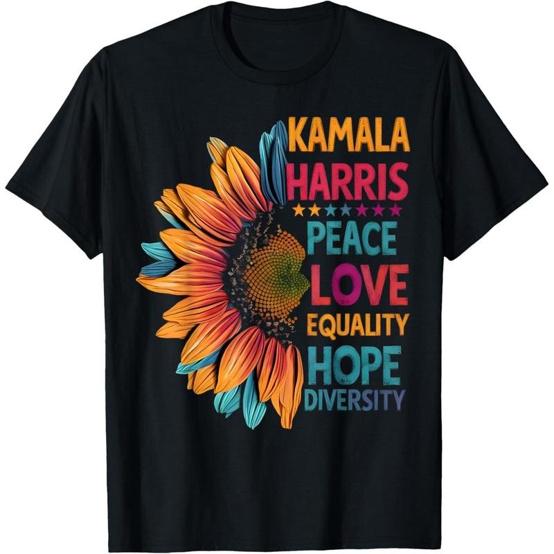 Colorful Peace Love Equality Hope Diversity, Kamala Harris T-Shirt made in usa Hoodie, Sweatshirt | UrbanDripWear.com