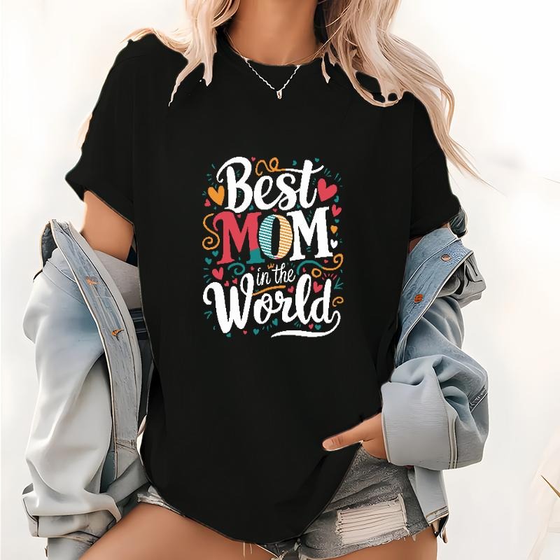 Colorful and Charming "Best MOM in the World" Graphic Shirt Hoodie, Sweatshirt | UrbanDripWear.com