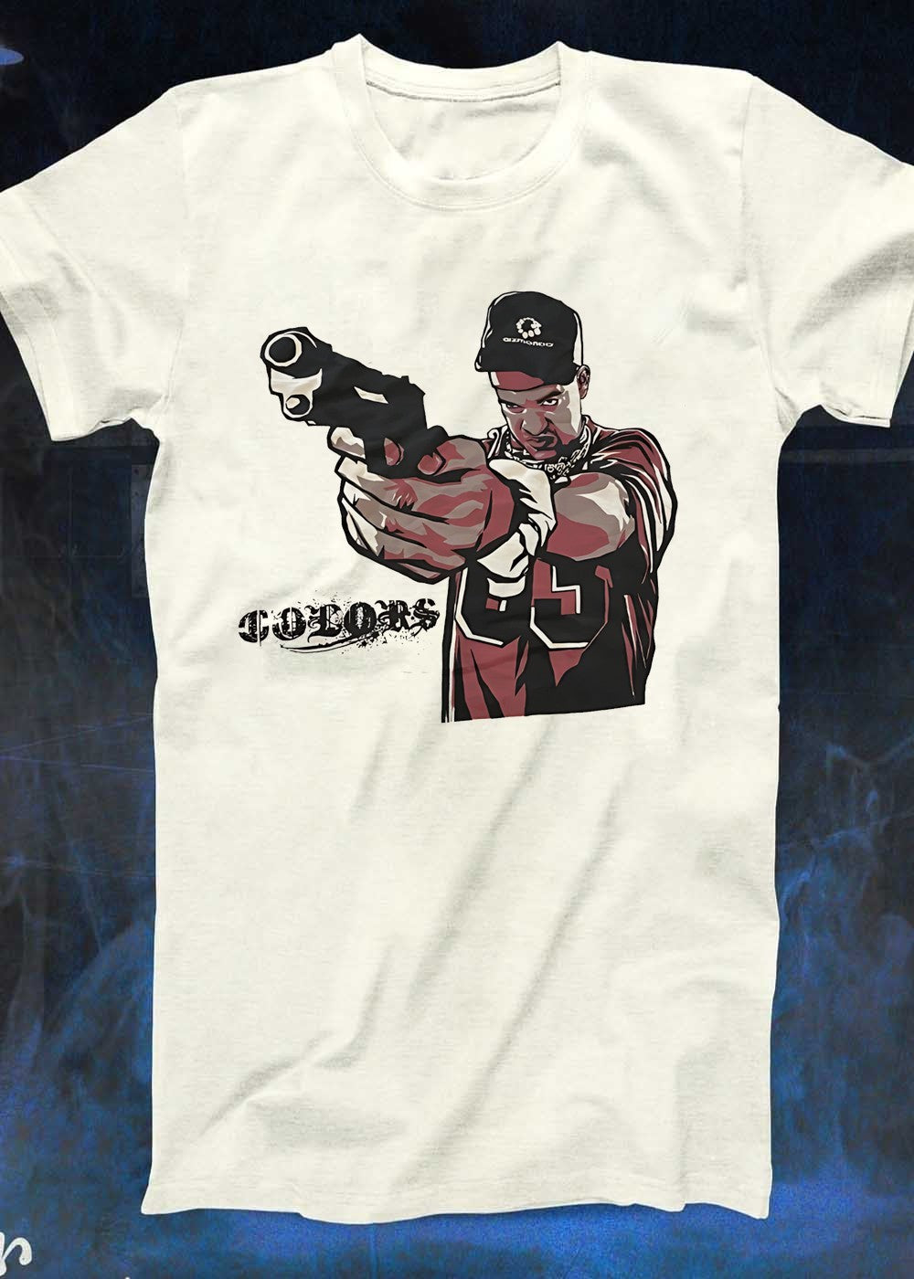Colors Man Pointing Gun Colors Shirt