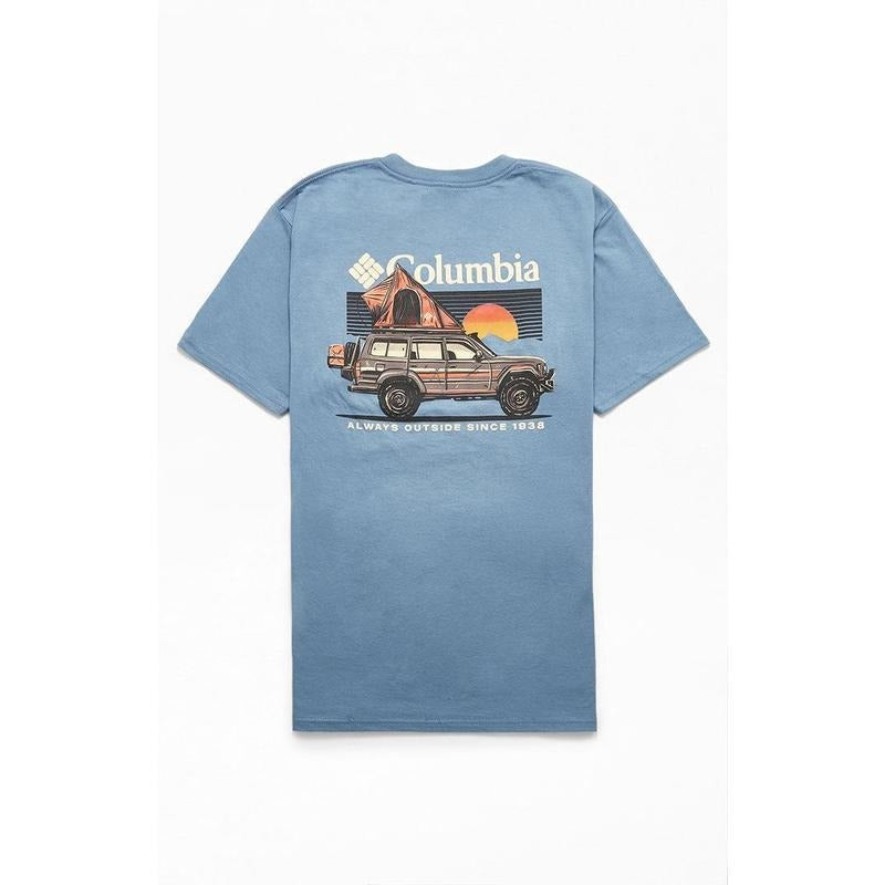 Columbia Men's Crawl T-Shirt Unisex Cotton Shirt Hoodie, Sweatshirt | UrbanDripWear.com