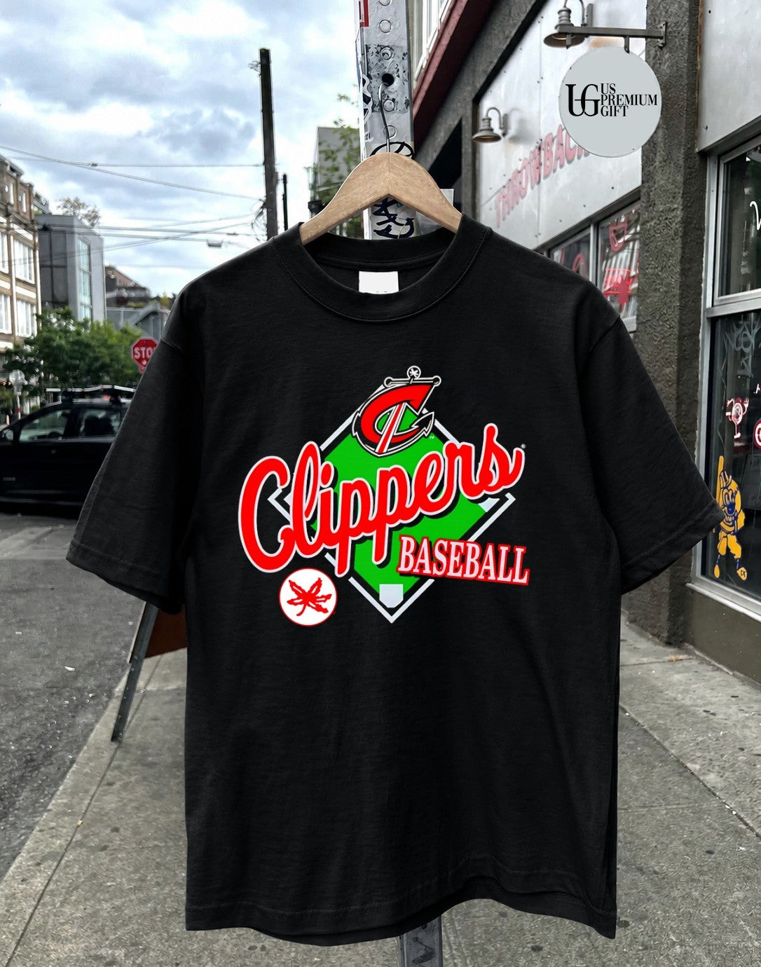 Columbus Clippers x Ohio State baseball shirt