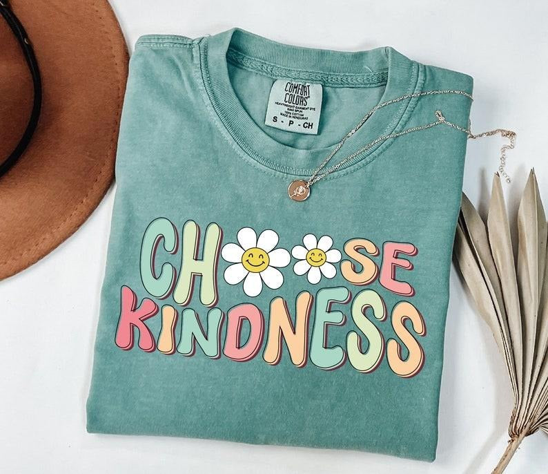 Comfort Color Choose Kindness Teacher T-shirt, Teacher Appreciation Gift, Back To School, Be Kind School Shirt,...
