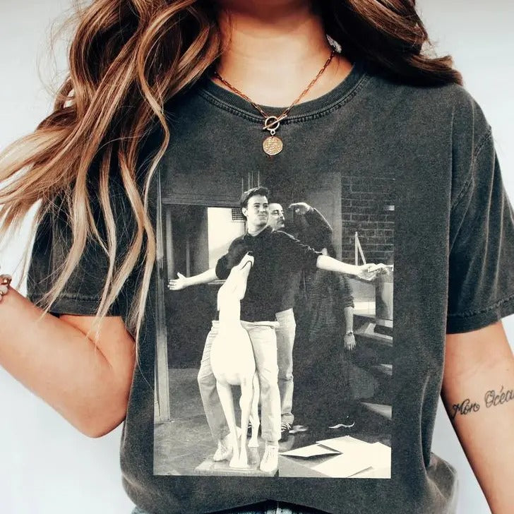 Comfort Color Vintage Chandler Bing T-Shirt, Matthew Perry ShirtS, Classic Friends Chandler Tee, Retro Chandler Bing...