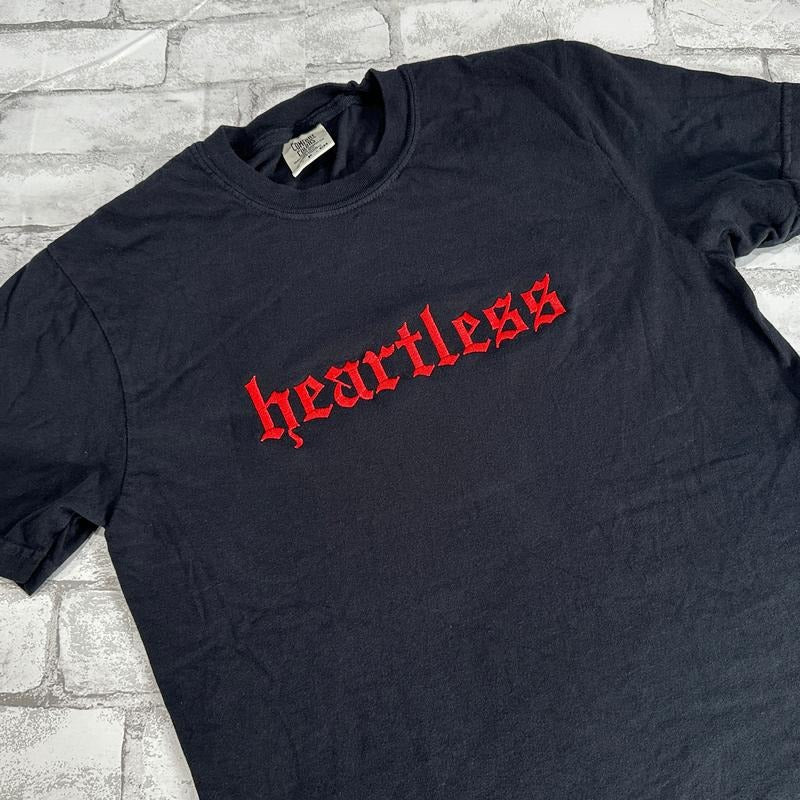Comfort Colors - RED Heartless Embroidered T-shirt Hoodie, Sweatshirt | UrbanDripWear.com