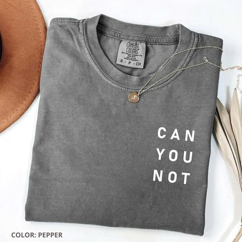 Comfort Colors Can You Not Quotes T-Shirt Soft Cotton Crewneck Tee For Men And Women Gift For Him Or Her Unisex Stylish...