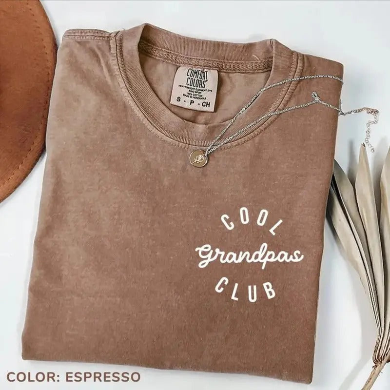 Comfort Colors Cool Grandpas Club T-Shirt, Father's Day Shirt, Best Grandpa TShirt, Cool Grandpa Tee, Gramps Shirt, Gift