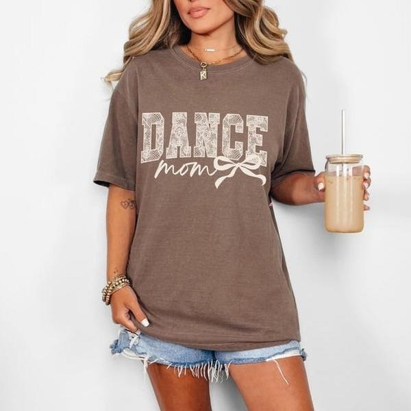 Comfort Colors Coquette Dance Mom Shirt, Dance Mom Tee, Ballet Mom Gift, Dance Mama Shirt, Ballet Mom T-shirt, Gift for...