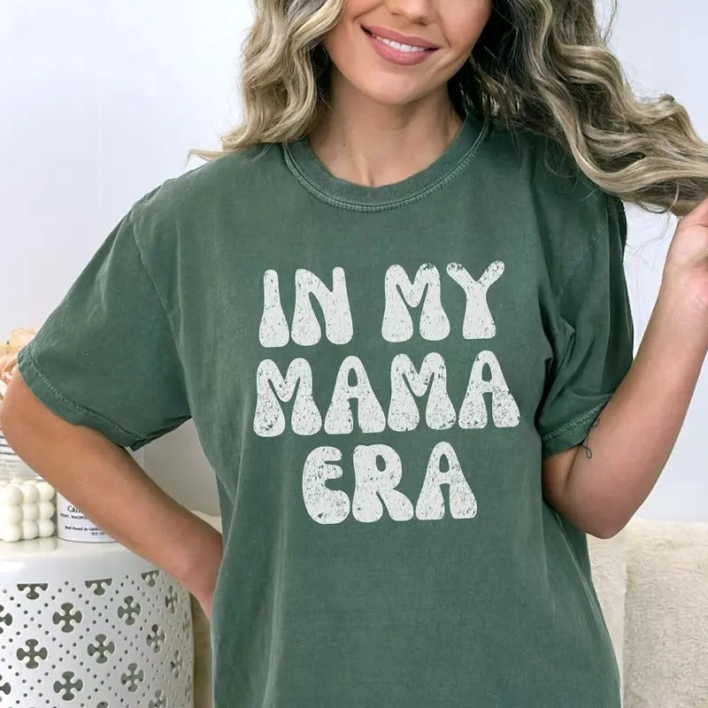 Comfort Colors Mama Shirt For Mothers Day Gift Mama Tshirt In My Mom Era Shirt Birthday Gift For Mom Gift For New Mom...