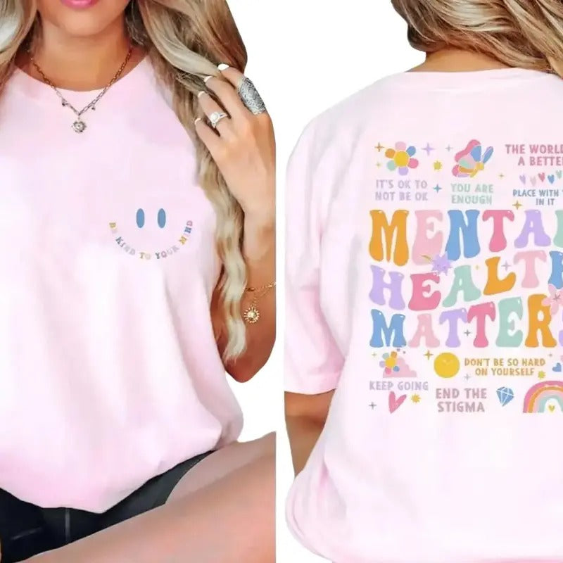 Comfort Colors Mental Health Matters Shirt Hoodie, Sweatshirt | UrbanDripWear.com