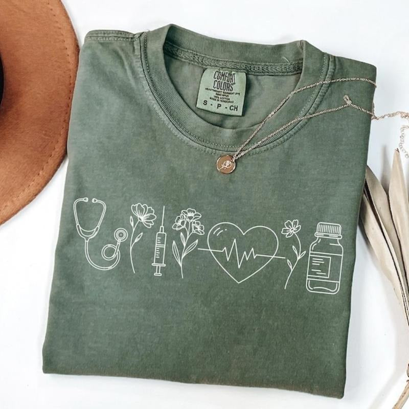 Comfort Colors Nurse Shirt, Nurse Life Tee, Nurse T-shirt, Women's, Gift For Nurse, Hospital Nurse Tee, Cute Nurse...