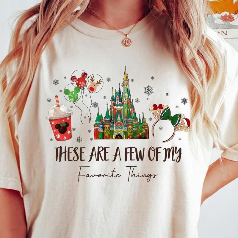 Comfort Colors These Are a Few of my Favorite Things Christmas T-shirt, Cute Christmas Gifts Hoodie, Sweatshirt