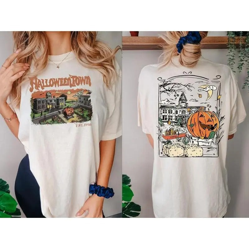 Comfort Colors Vintage 1998 Halloweentown Retro Shirt, Sweatshirt, Graphic Print, Fall Sweater, Available in Various...