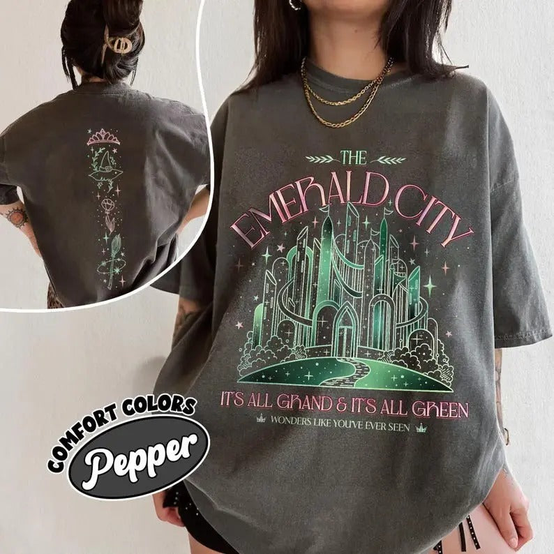 Comfort Colors Wizard Movie Fan Emerald City Shirt, Wicked Change For Good T Shirt, Wizard University Tee, Gift For Fan...