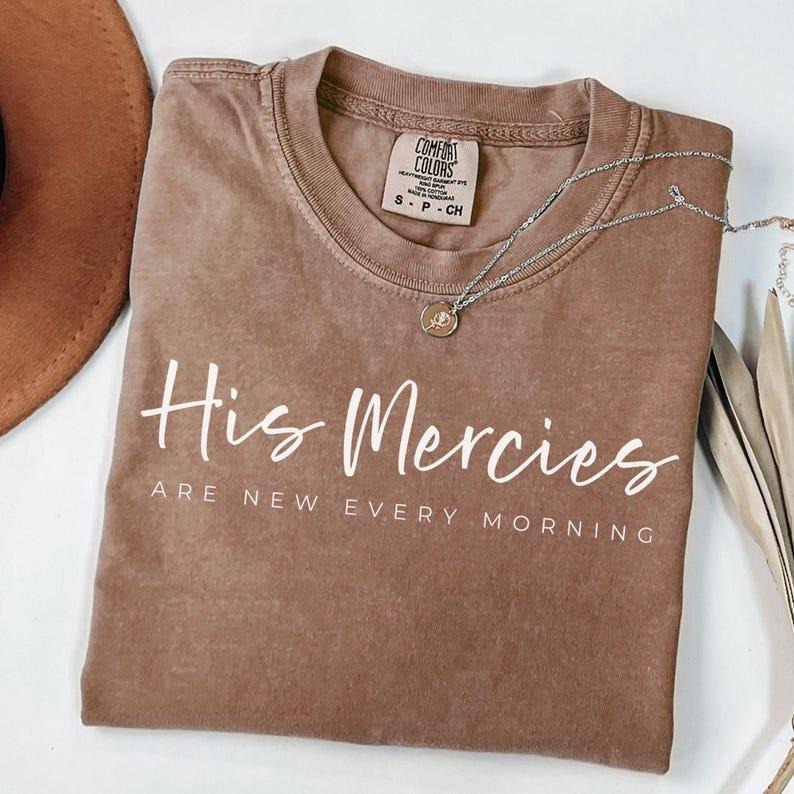 Comfort Colors Womens Christian Shirt, Faith Based T-Shirt, Bible Verse T Shirt, Jesus Apparel, Christian Shirt for...