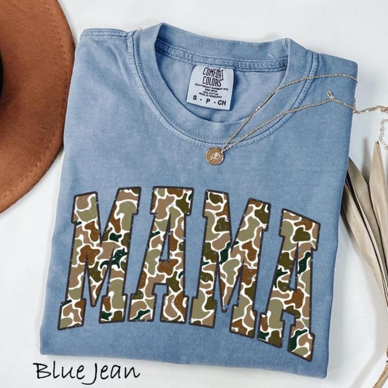 Comfort ColorsCamouflage Mama Tee, Gift For Mom, 90s graphic tees, comfort color t shirts, women's summer outfits, trendy...