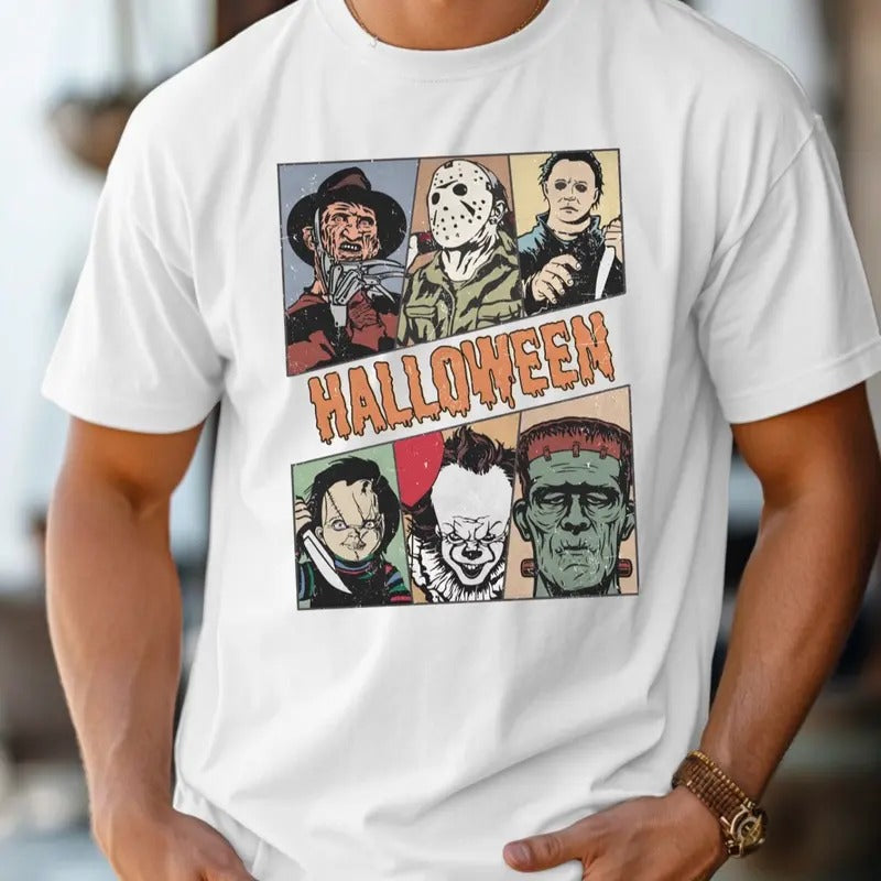 Comfort colors vintage Halloween short sleeve casual cotton graphic tshirt Hoodie, Sweatshirt | UrbanDripWear.com