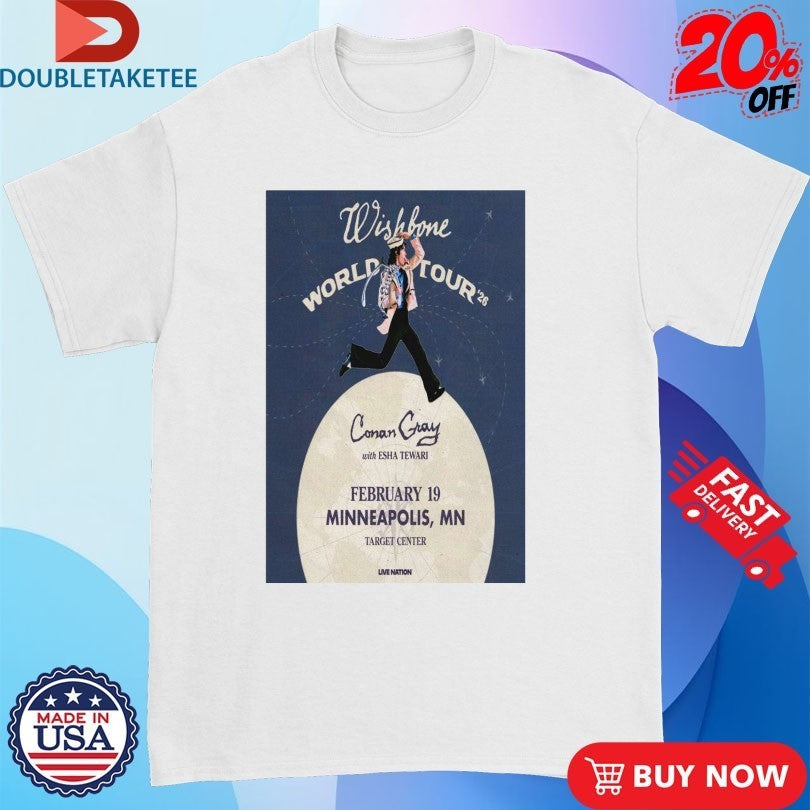 Conan Gray Minneapolis MN Feb 19 Target Center 2026 World Tour Shirts