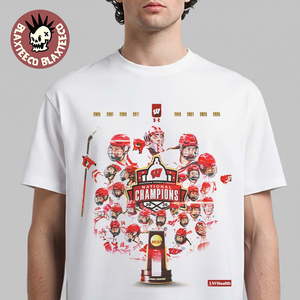 Congrats Wisconsin Badgers Women’s Ice Hockey 2026 National Champions Premium T-Shirt