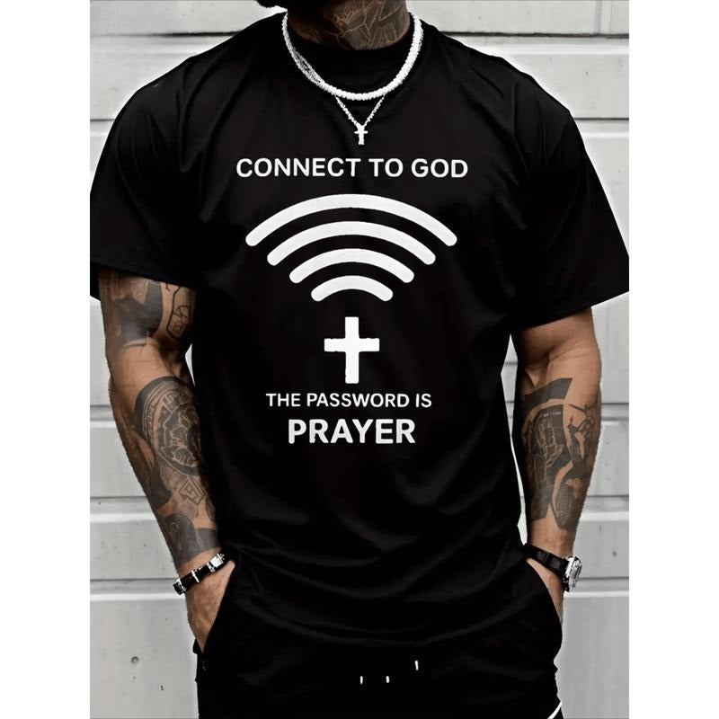 Connect To God The Password Ls PrayerT-Shirt Heavy Cotton T Shirt Made in USA Hoodie, Sweatshirt | UrbanDripWear.com