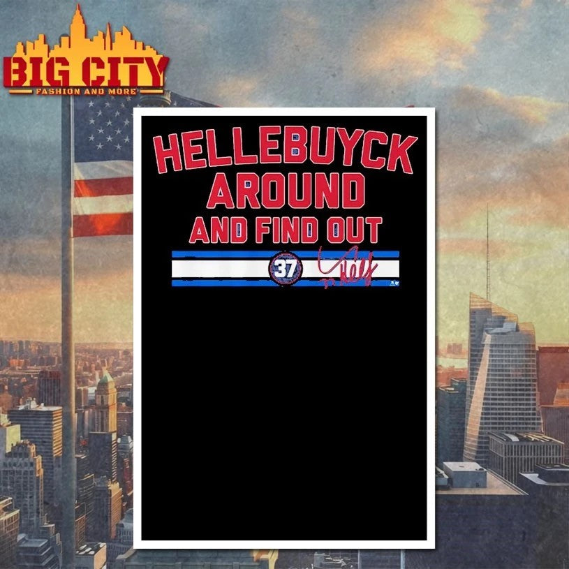 Connor Hellebuyck Around and Find Out signature t-shirt