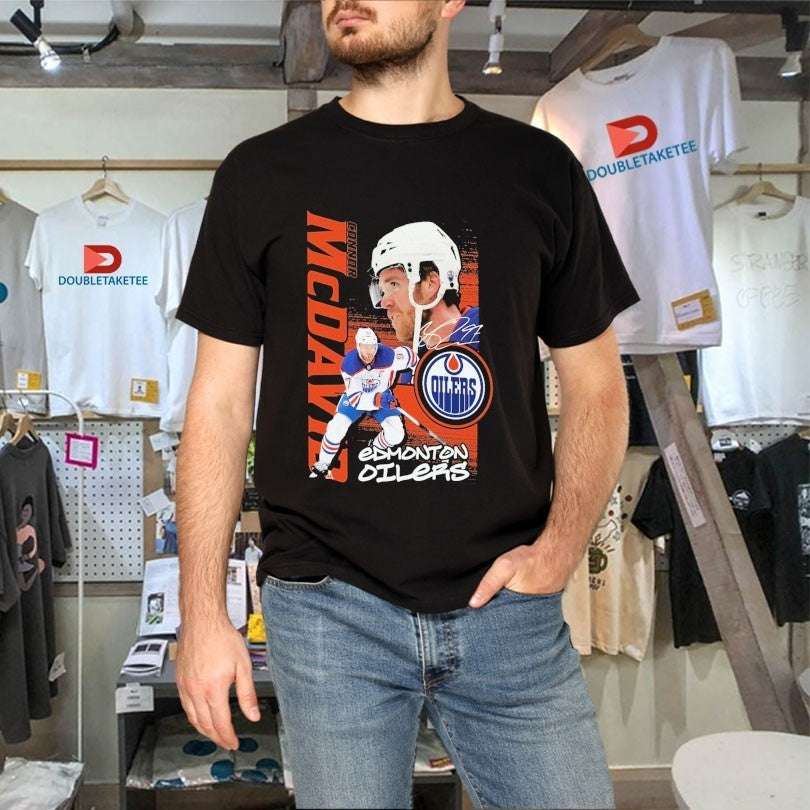 Connor McDavid Edmonton Oilers Playmaker NHL Signature Shirts