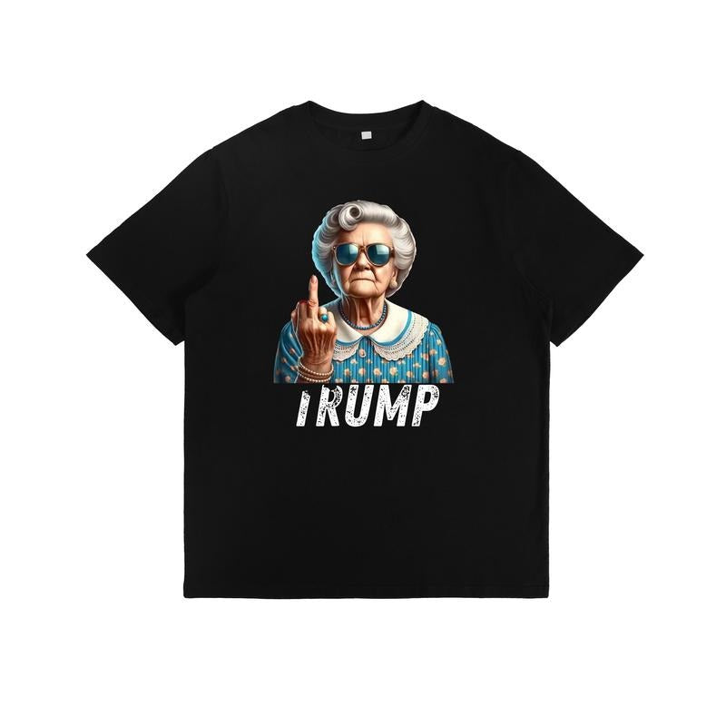 Controversial Statement T - Shirt with Elderly Figure and "TRUMP" Message Hoodie, Sweatshirt | UrbanDripWear.com