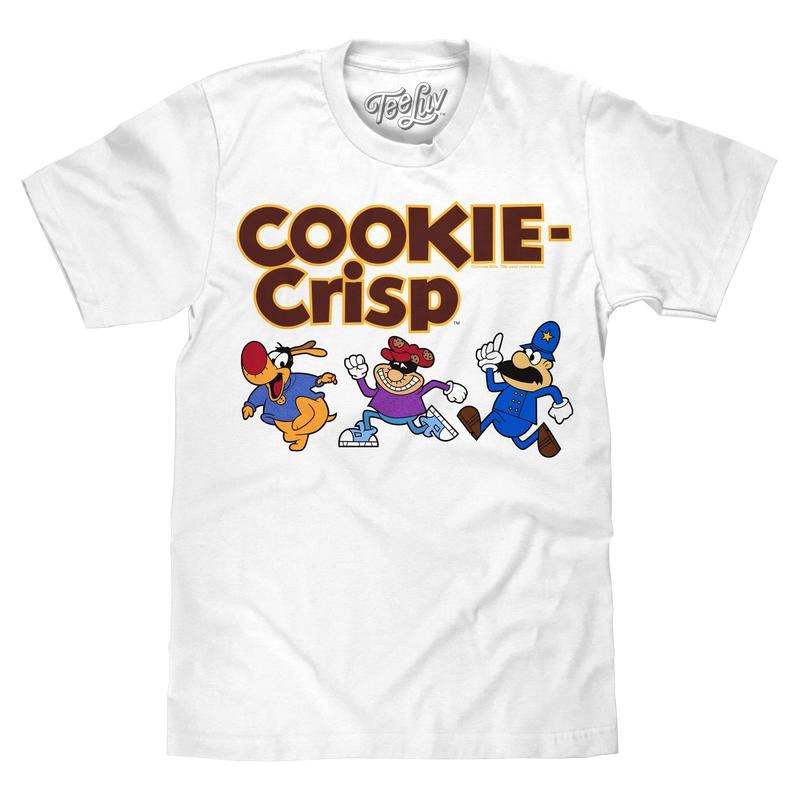 Cookie Crisp Cereal Mascot T-Shirt - White Hoodie, Sweatshirt | UrbanDripWear.com