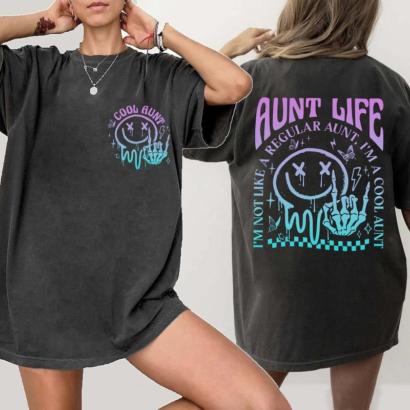 Cool Aunts Shirt, Cool Aunt Shirt, Mothers Day Shirts Cotton Top Womenswear Light Hoodie, Sweatshirt | UrbanDripWear.com