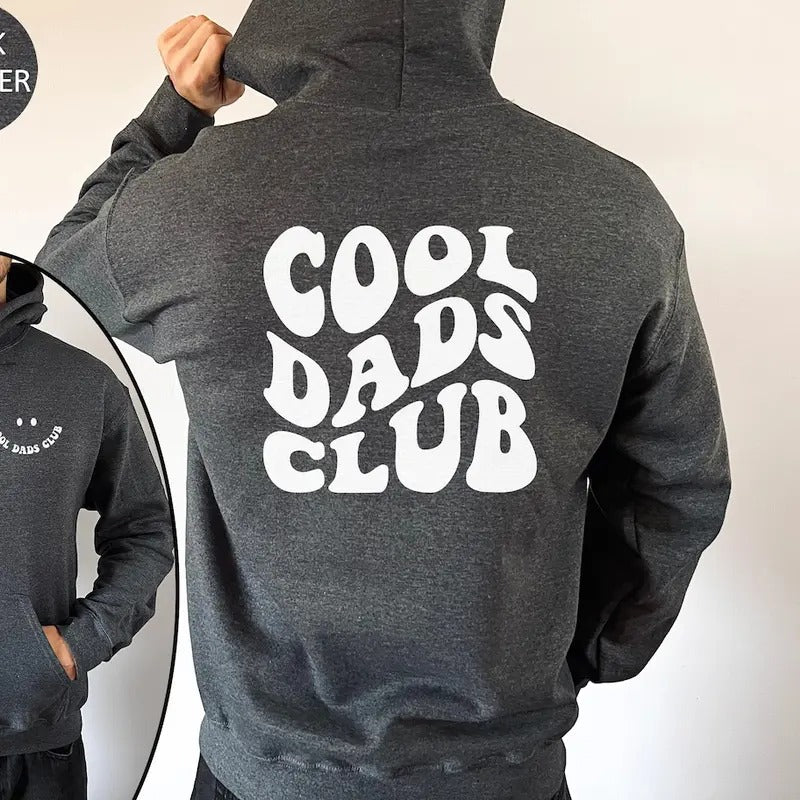 Cool Dads Club Hoodie, Cool Dads Club Sweatshirt, New Dad Gift, Cool Dad Sweatshirt, Funny Dad Sweater Cotton Menswear...