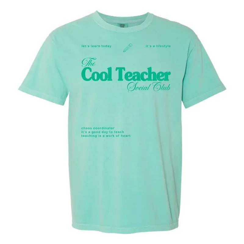 'Cool Teacher Social Club' T-Shirt Hoodie, Sweatshirt | UrbanDripWear.com