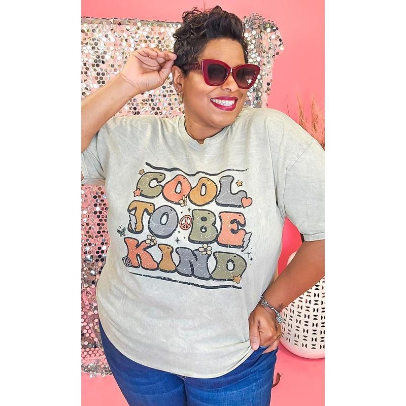 Cool to Be Kind Mineral Washed Shirt Hoodie, Sweatshirt | UrbanDripWear.com